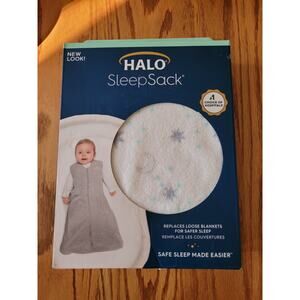 HALO SleepSack Baby size M 6-12 Mos WEARABLE BLANKET Micro-Fleece ~ New in Box